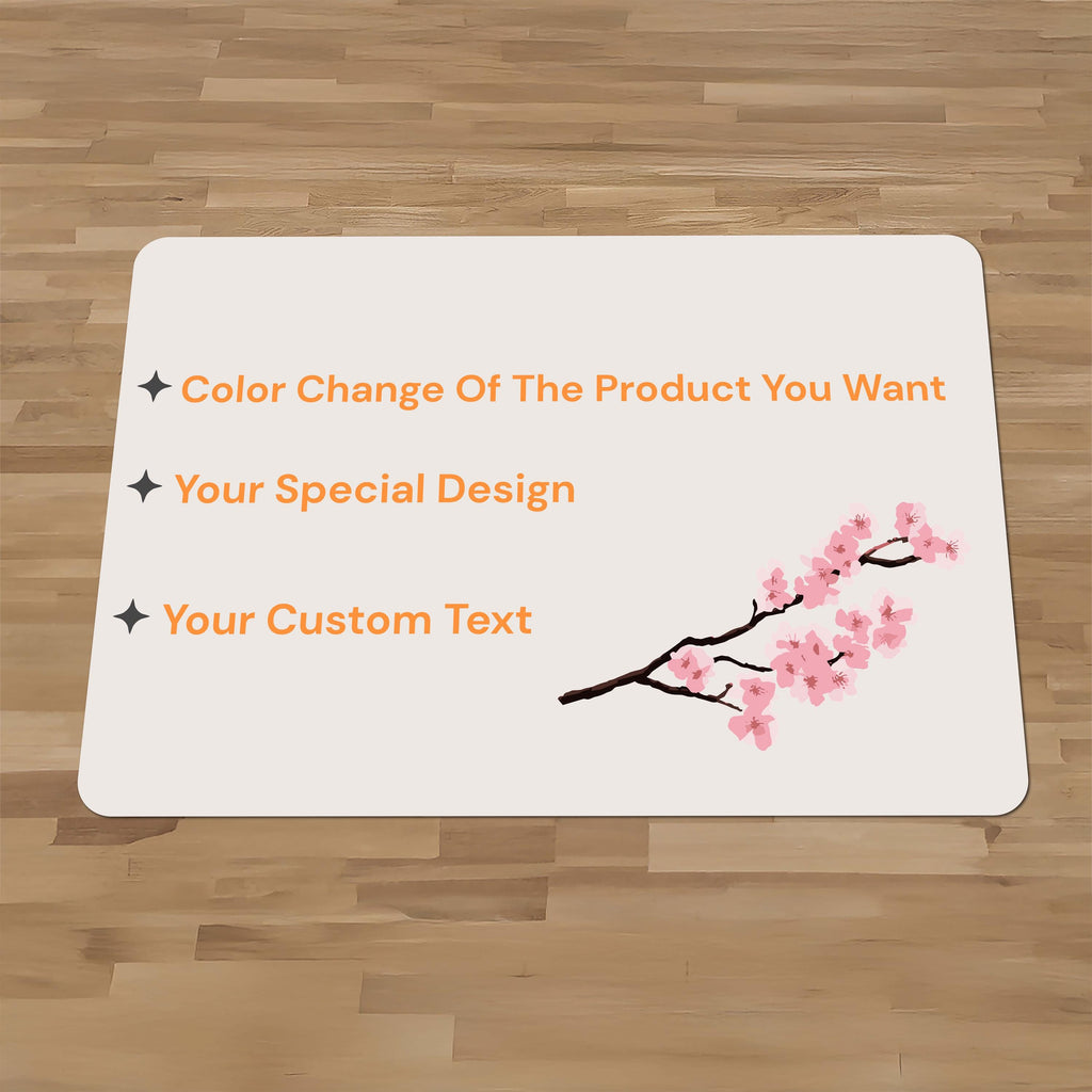 Ergonomic Desk Chair Mat: Non-Slip Floor Protector - Birds Design