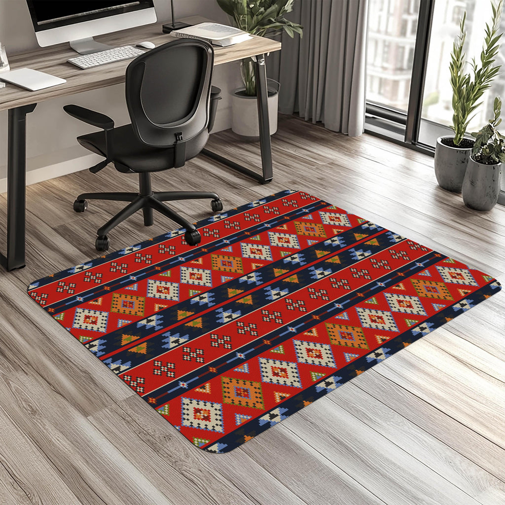 Non-Slip Office Chair Mat, Durable Floor Protector, 2mm Thick, Printed Surface, Easy to Clean, Scratch-Resistant, Pet & Kid Friendly