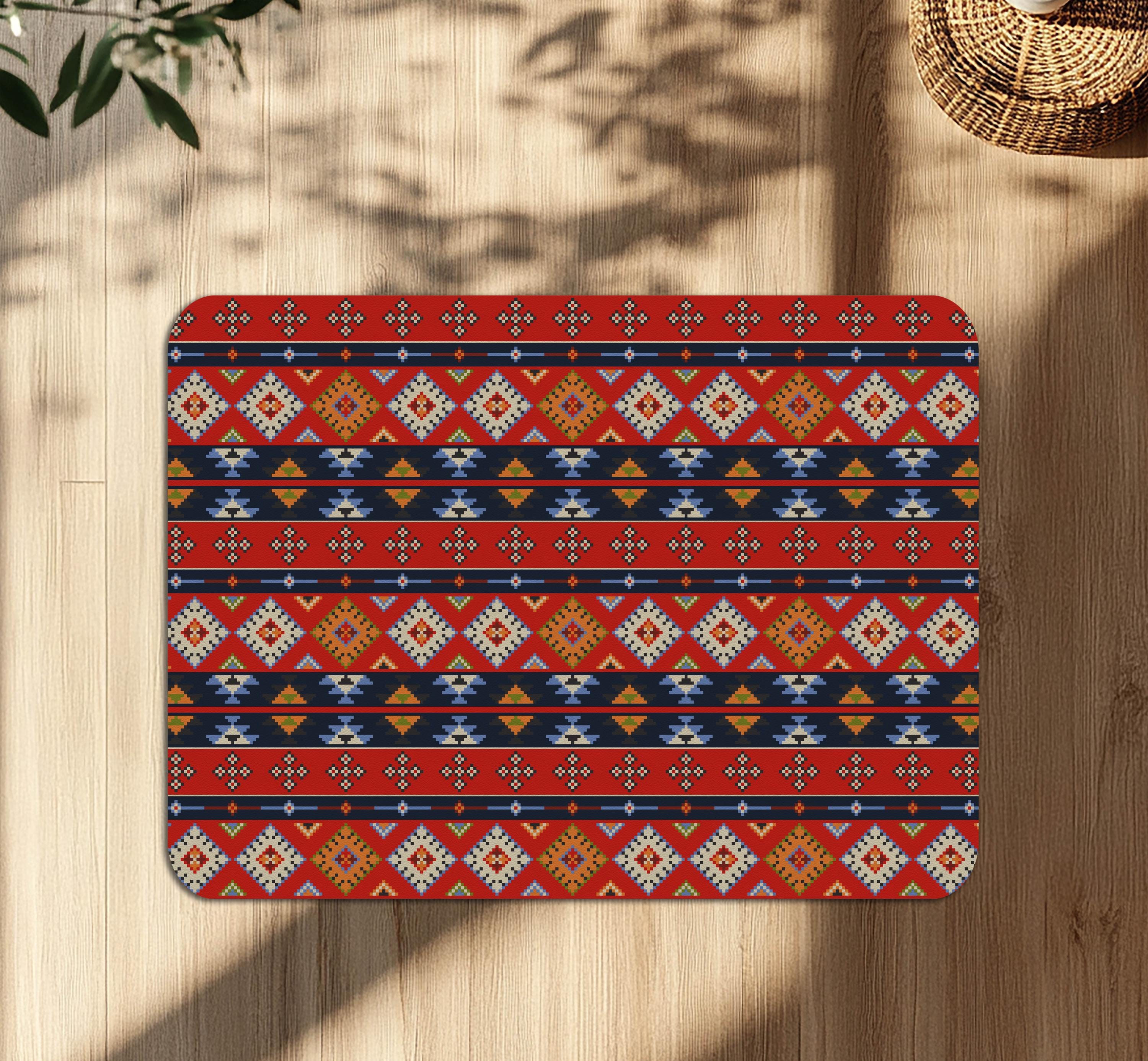 Non-Slip Office Chair Mat, Durable Floor Protector, 2mm Thick, Printed Surface, Easy to Clean, Scratch-Resistant, Pet & Kid Friendly