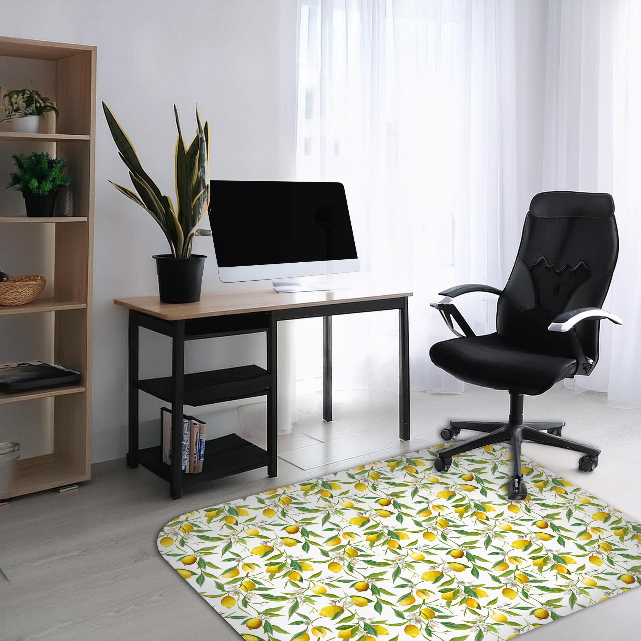 Office Chair Mat - Non-Slip, Durable Printed Surface, Easy to Clean, 2 mm Thick, Pet & Kid Friendly, Floor Protector for Home and Office
