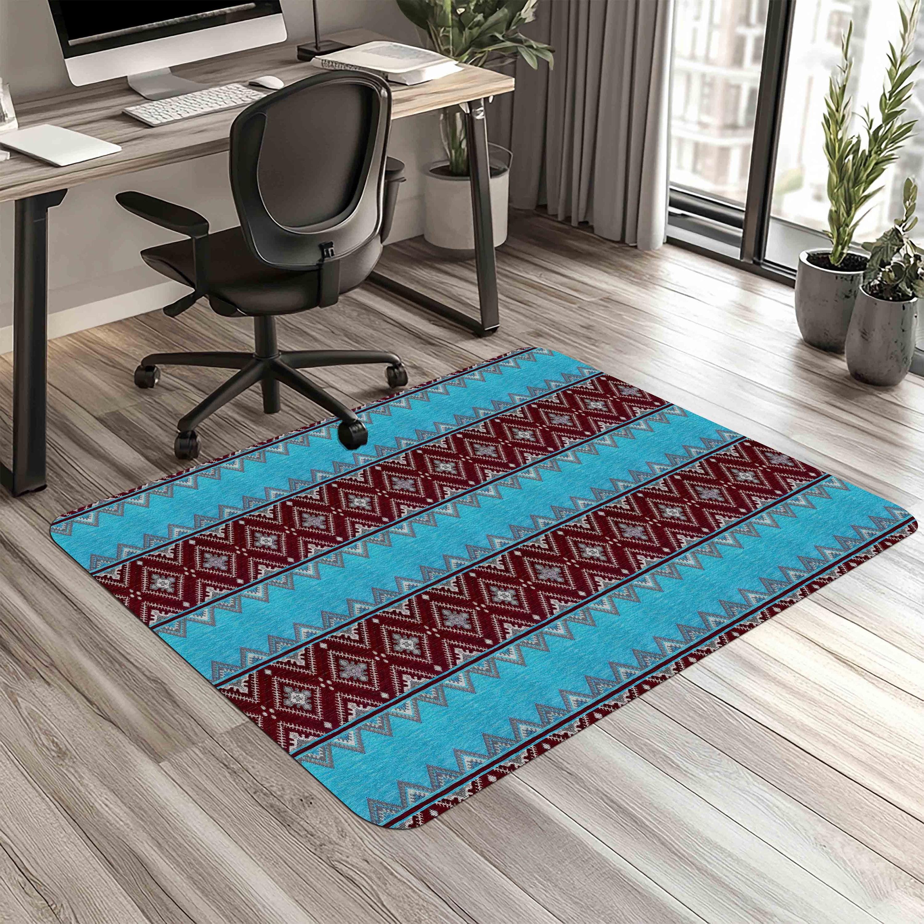 Office Chair Mat for Hardwood & Carpet, Non-Slip, 2mm Thick, Durable, Floor Protector, Easy to Clean, Pet Safe, Home Office Use