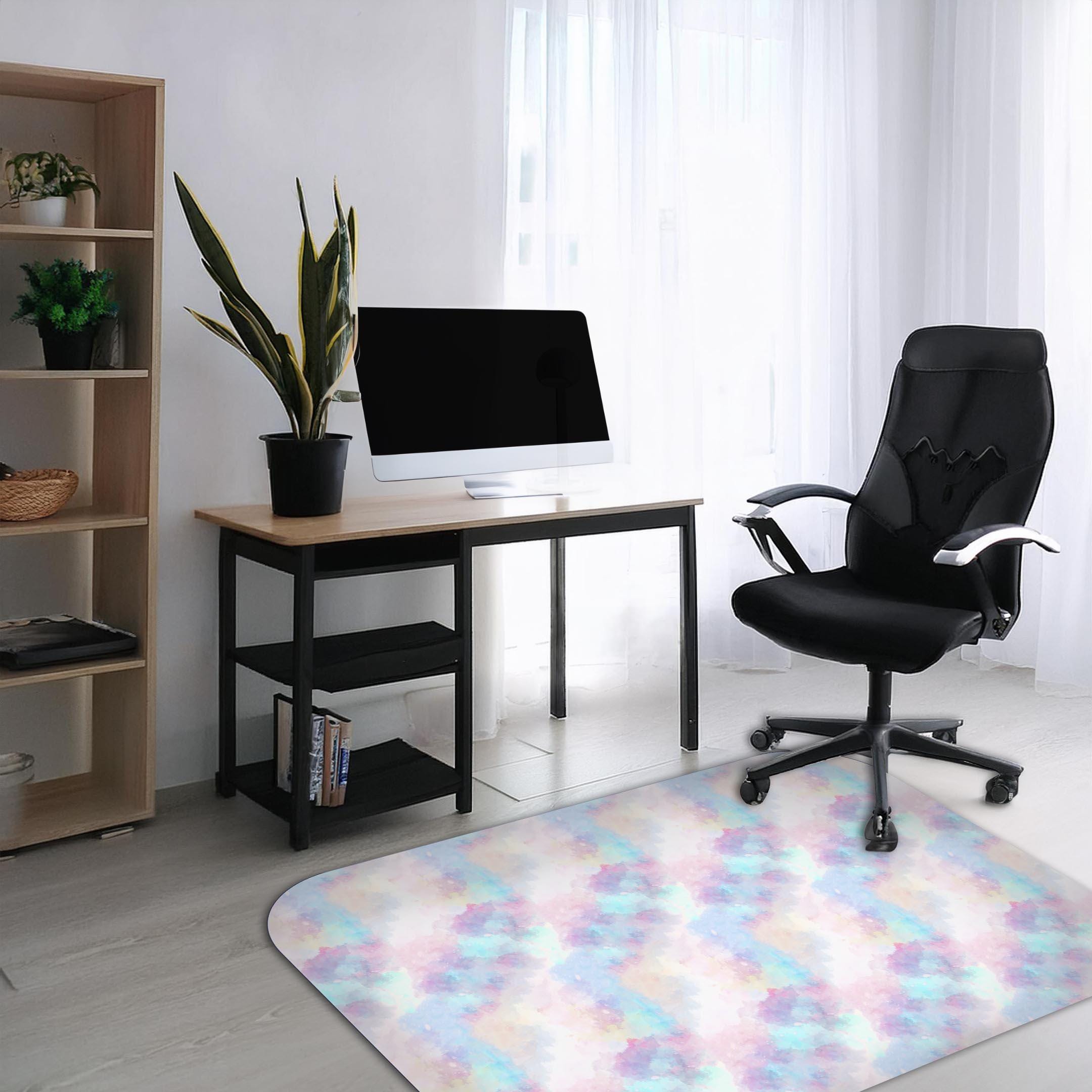 Printed Office Chair Mat, Anti-Slip, Ultra Durable, 2mm Thick, Floor Protector, Easy to Maintain, Pet Friendly, Perfect for Home & Office