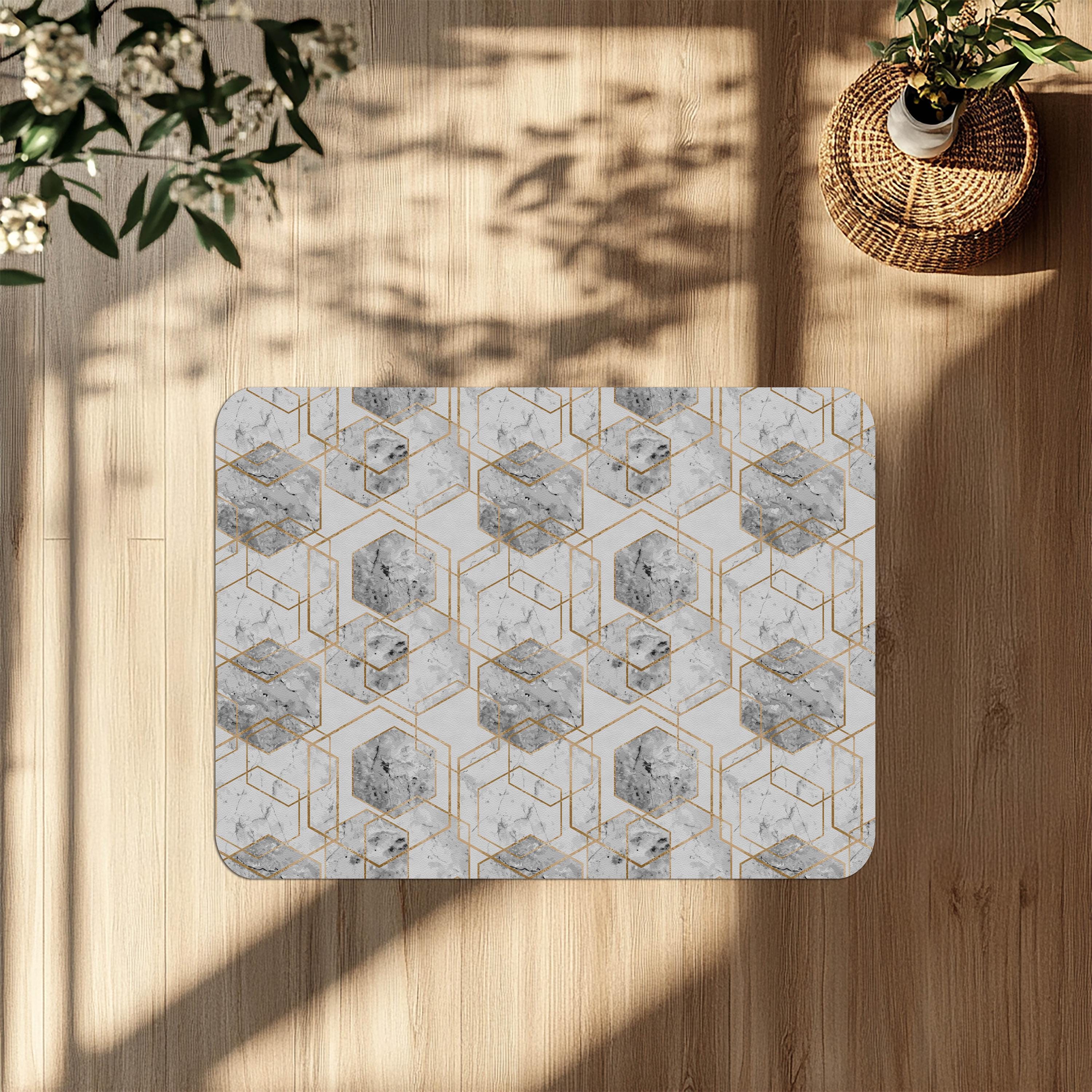 Office Chair Mat - Non-Slip, Durable Printed Surface, Easy to Clean, 2 mm Thick, Pet & Kid Friendly, Floor Protector for Home and Office