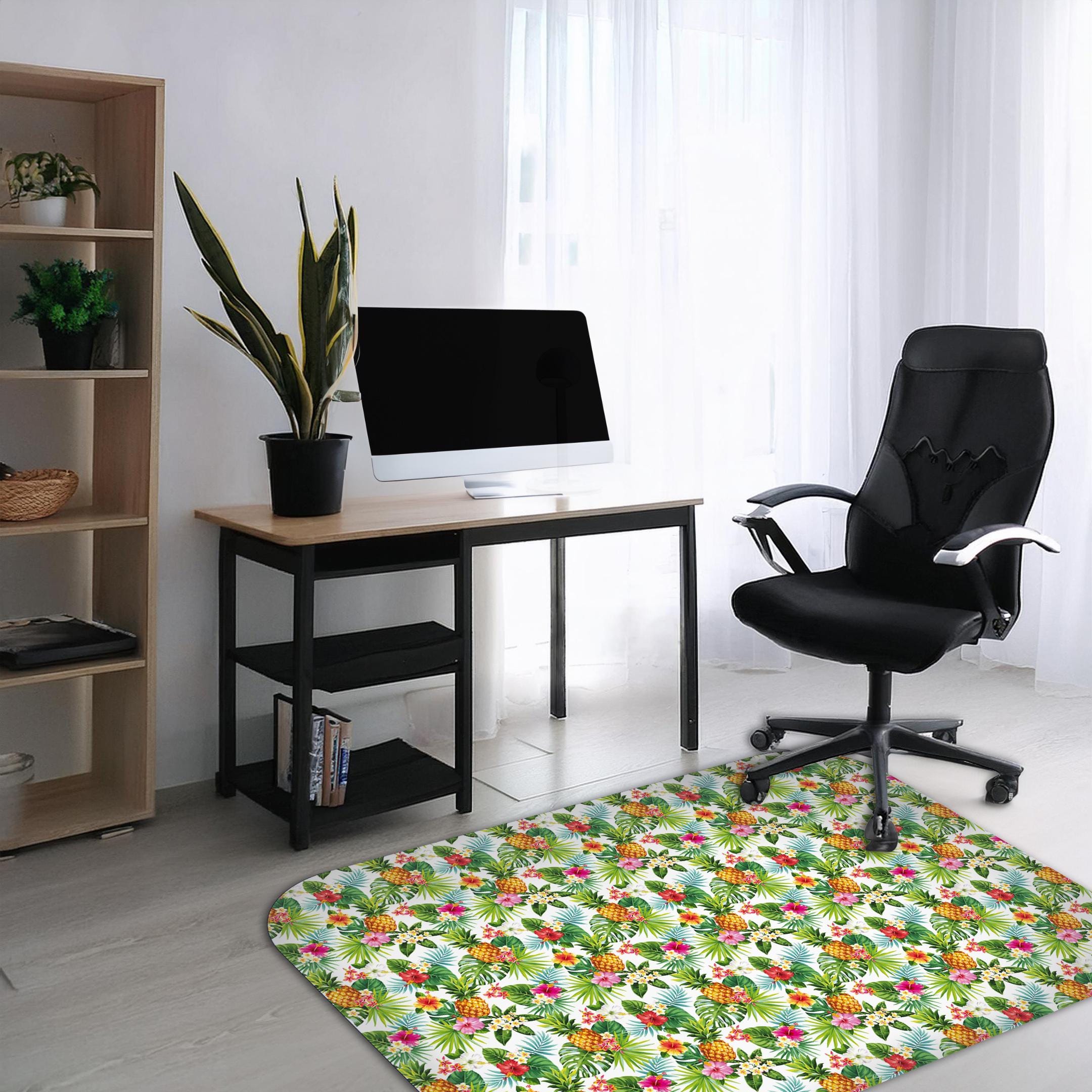 Ergonomic Desk Chair Mat, Non-Slip, Floor Protector for Home & Office, 2mm Thick, Scratch-Resistant, Easy to Clean, Pet Kid Safe