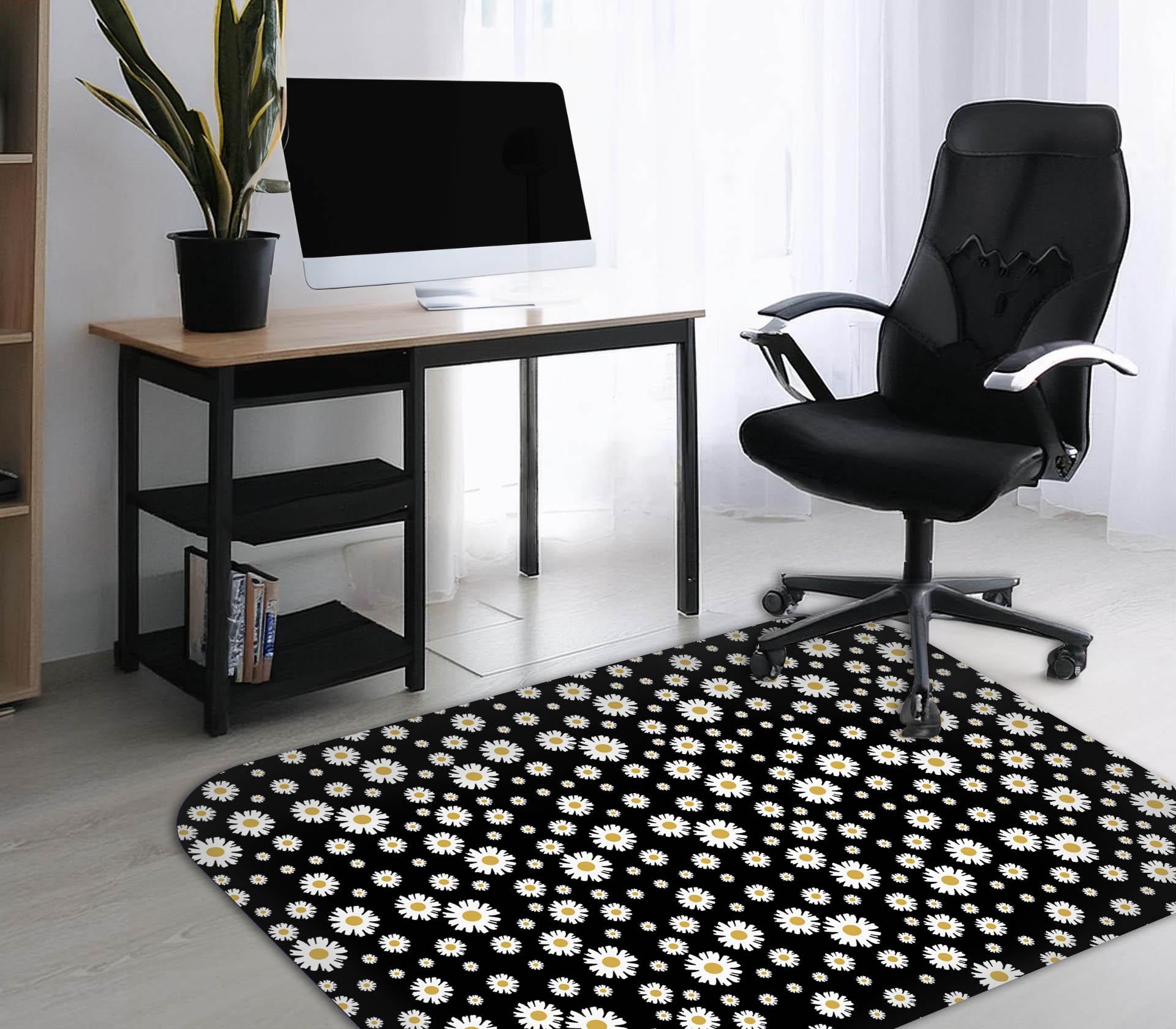 Office Chair Mat - Non-Slip, Durable Printed Surface, Easy to Clean, 2 mm Thick, Pet & Kid Friendly, Floor Protector for Home and Office