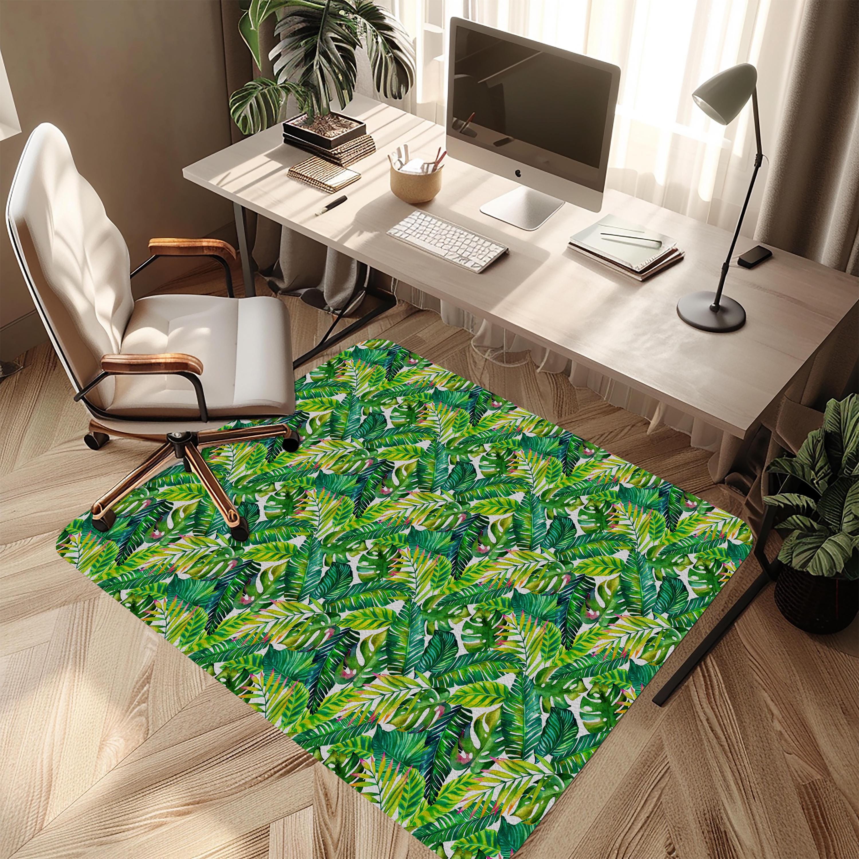 Office Chair Mat - Non-Slip, Durable Printed Surface, Easy to Clean, 2 mm Thick, Pet & Kid Friendly, Floor Protector for Home and Office
