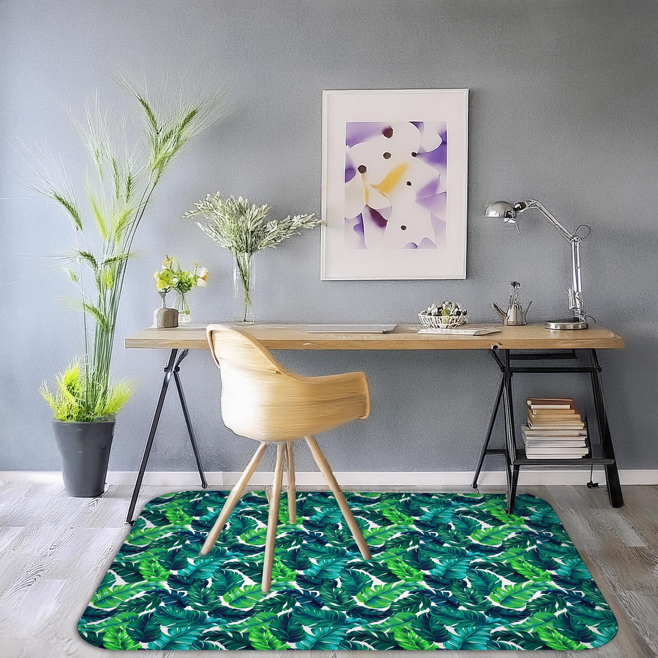 Office Chair Mat - Non-Slip, Durable Printed Surface, Easy to Clean, 2 mm Thick, Pet & Kid Friendly, Floor Protector for Home and Office