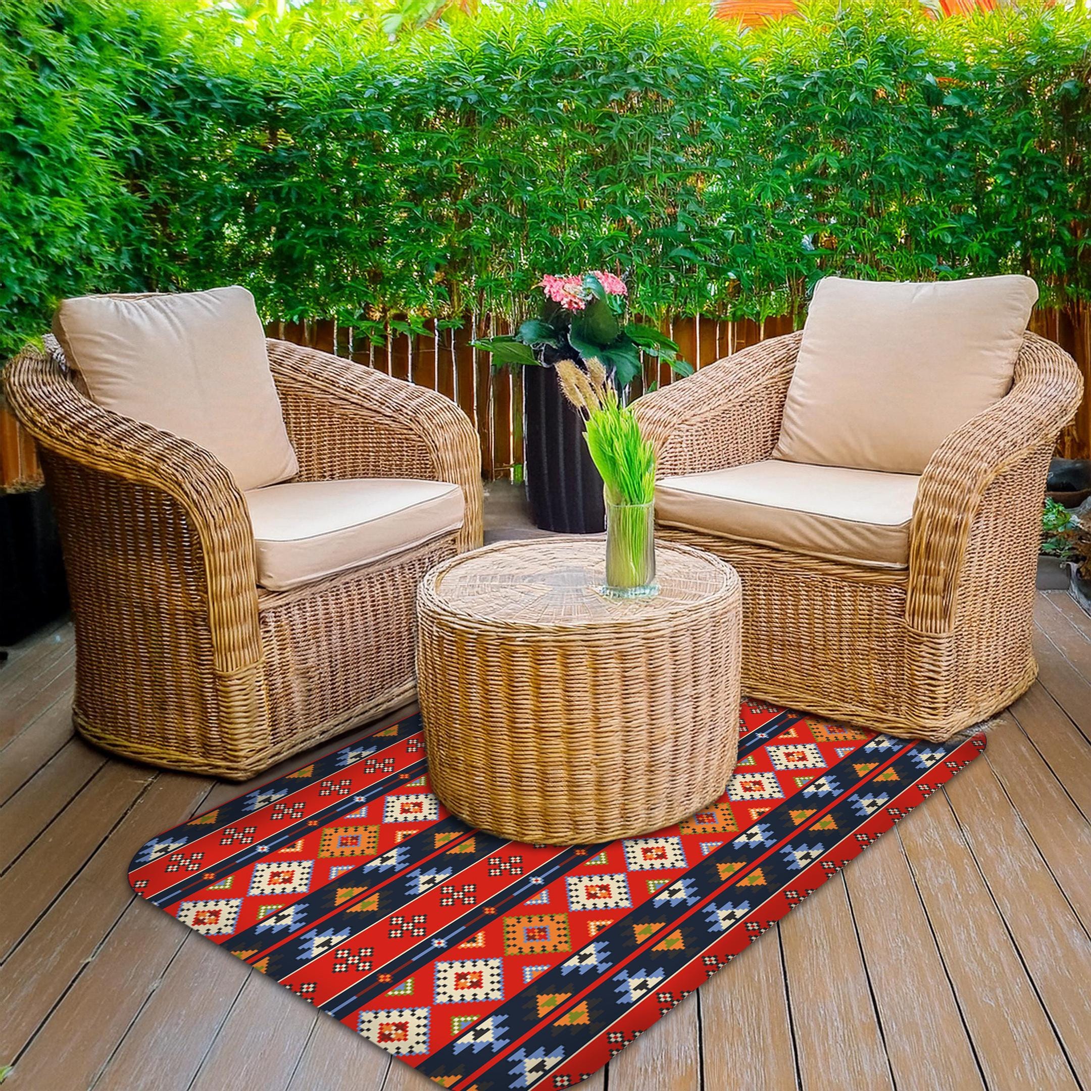 Non-Slip Office Chair Mat, Durable Floor Protector, 2mm Thick, Printed Surface, Easy to Clean, Scratch-Resistant, Pet & Kid Friendly