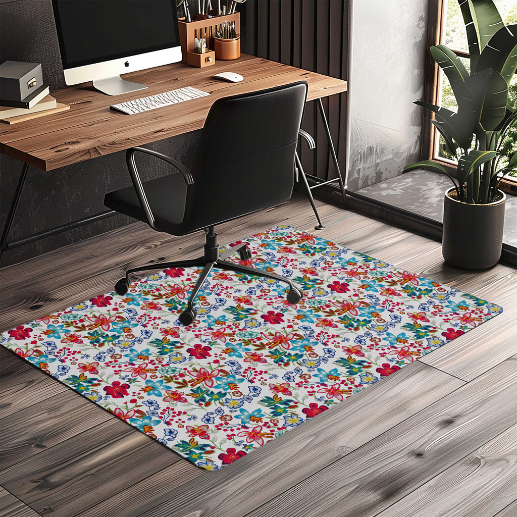 Printed Office Chair Mat: Durable, Anti-Slip Floor Protector