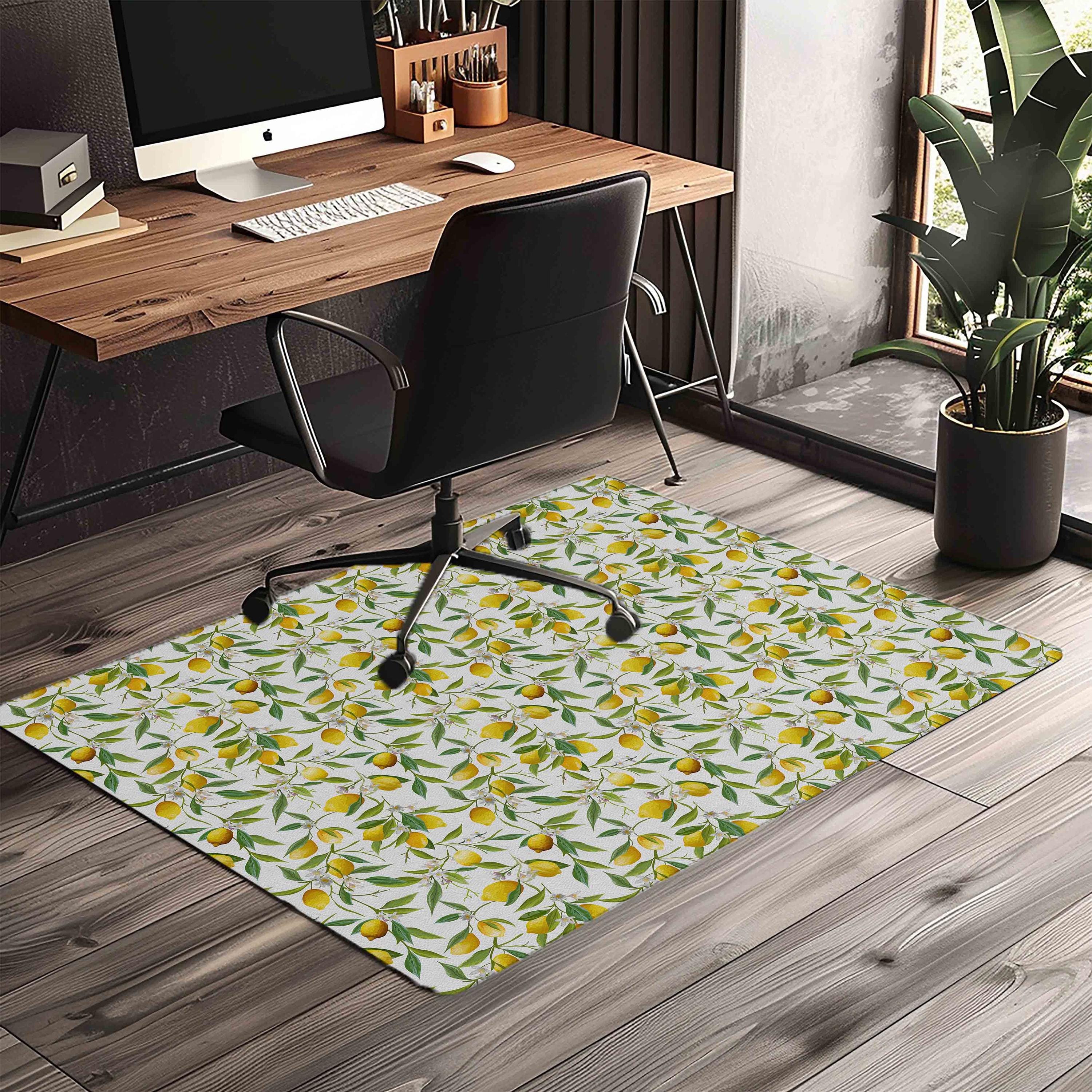 Office Chair Mat - Non-Slip, Durable Printed Surface, Easy to Clean, 2 mm Thick, Pet & Kid Friendly, Floor Protector for Home and Office