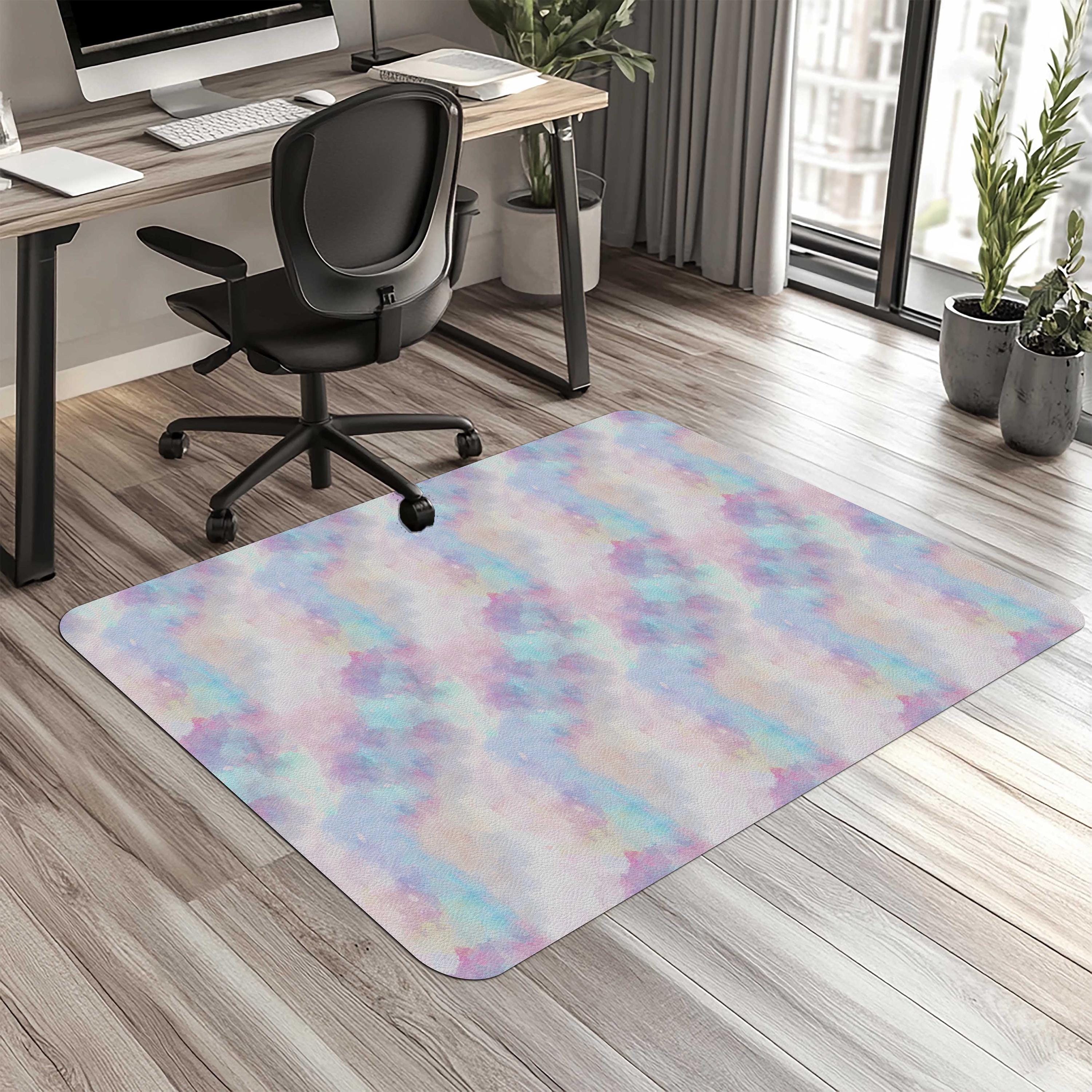 Printed Office Chair Mat, Anti-Slip, Ultra Durable, 2mm Thick, Floor Protector, Easy to Maintain, Pet Friendly, Perfect for Home & Office