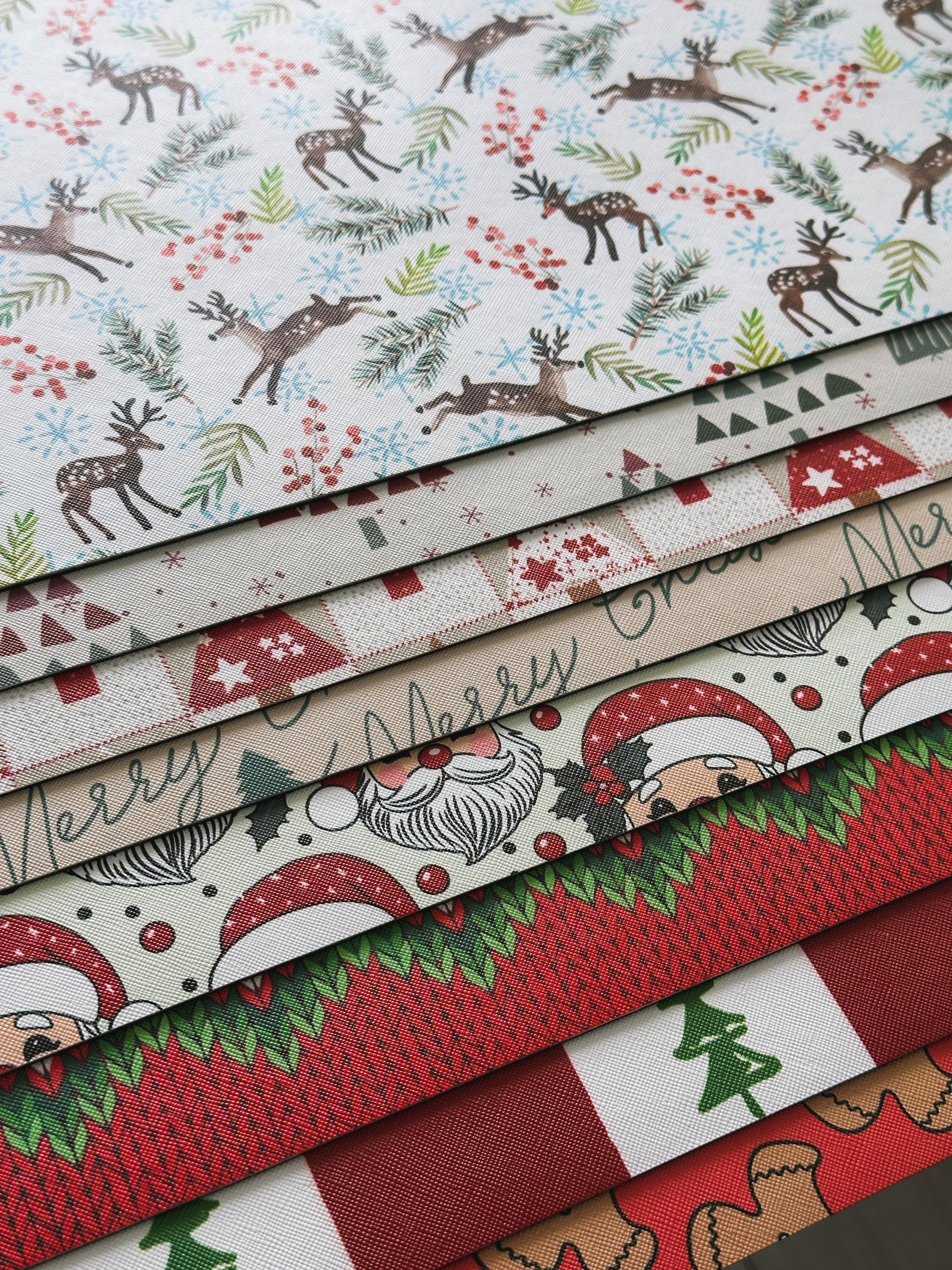 Gingerbread Man Christmas Placemat: Waterproof Faux Leather Holiday Decor