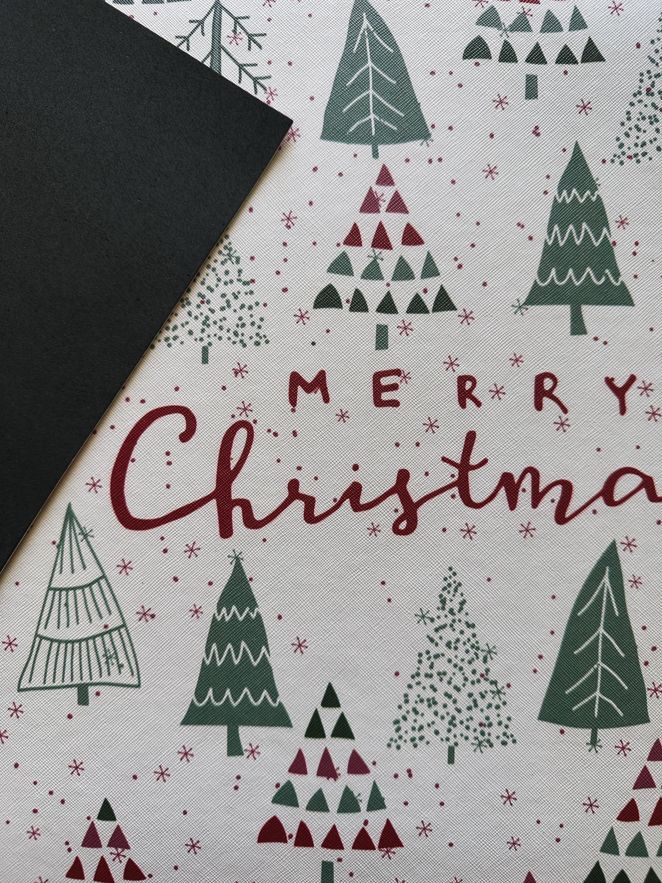 Merry Christmas Placemat: Elegant PU Leather Holiday Table Decor
